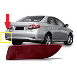 Lente Parachoque Traseiro Esquerdo Corolla 2012 a 2014