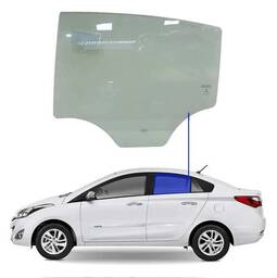 Vidro Porta Traseira Esquerda HB20 2013 a 2019 Sedan 