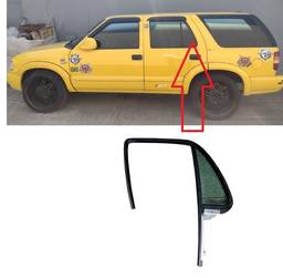 VIDRO PORTA TRASEIRA ESQUERDA (FIXO) BLAZER 1996 A 2011