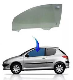 Vidro Porta Esquerda Peugeot 206 2P