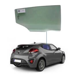 VIDRO PORTA TRASEIRA DIREITA VELOSTER 2012 A 2013