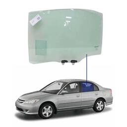 VIDRO PORTA TRASEIRA ESQUERDA CIVIC 2001 A 2006