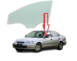 Vidro Porta Dianteira Esquerda Civic 1996 a 2000
