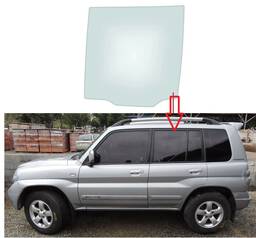 Vidro Porta Traseira Esquerda Pajero TR4 2003 a 2009