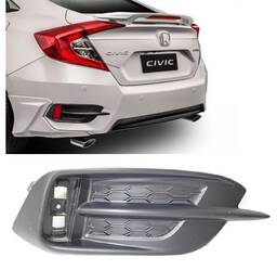 Grade Parachoque Traseiro Esquerdo Civic G10 2017 a 2021