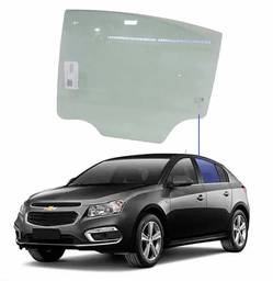 VIDRO PORTA TRASEIRA ESQUERDA CRUZE HATCH 2012 A 2016