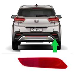 Lente Refletor Parachoque Traseiro Direito Creta 17 a 2019
