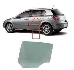VIDRO PORTA TRASEIRA ESQUERDA VECTRA HATCH 2006 A 2011