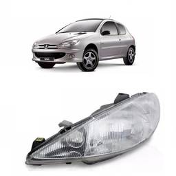 Farol Esquerdo Peugeot 206 1999 a 2002