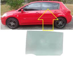 Vidro Porta Traseira Esquerda Tiida Hatch 2008 a 2013