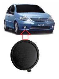 Grade Moldura Parachoque Direito S/ Milha C3 2003 a 2008