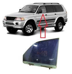 Vidro Porta Dianteira Esquerda Pajero Sport 2000 a 2011