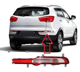 Lente Parachoque Traseiro Direito Sportage 2011 a 2016