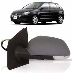 Retrovisor Esquerdo Polo 2007 a 2011 Elé C/ Pisca