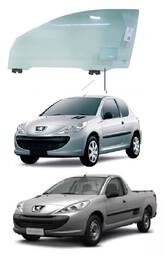Vidro Porta Esquerda Peugeot 207 2P Hoggar