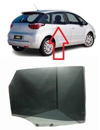 Vidro Porta Traseira Direita C4 Picasso 2008 a 2014