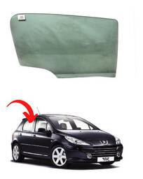 Vidro Porta Traseira Direita Peugeot Hatch/Sedan 307 01 a 12