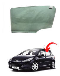 Vidro Porta Traseira Esquerd Peugeot Hatch/Sedan 307 01 a 12