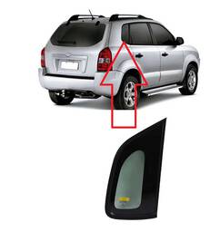 Vidro Lateral Traseiro Direito Tucson 2005 2006 a 2016 2017