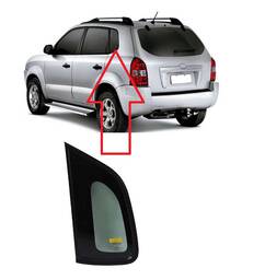 Vidro Lateral Traseiro Esquerdo Tucson 2005 2006 a 2016 2017