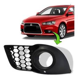 GRADE MOLDURA MILHA ESQUERDO LANCER RALLIART 2011 A 2019