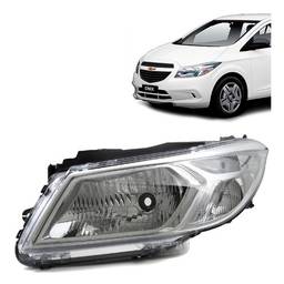 Farol Esquerdo Onix Prisma 13/16 Lt Ltz Joy 17/20 Cromado