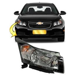 Farol Direito Cruze 2012 a 2016 Moldura Preta