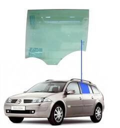 Vidro Porta Traseira Esquerda Megane Grand Tour 2007 a 2013
