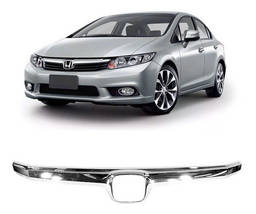 Friso Grade Cromado Civic G9 2012 2013 a 2014