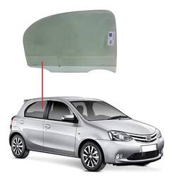 Vidro Porta Traseira Direita Etios Hatch 2013 a 2021