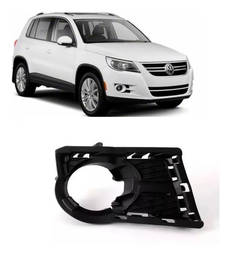 GRADE MOLDURA MILHA DIREITO TIGUAN 2010 A 2011