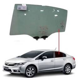 Vidro Porta Traseira Esquerda Civic 2012 a 2016
