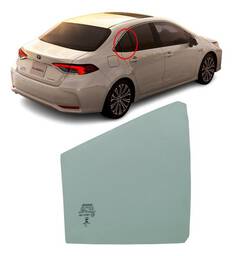 Vidro Porta Traseira Direita (Fixo) Corolla 2020/