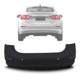 Parachoque Traseiro Cruze 2017 a 2023 Sedan
