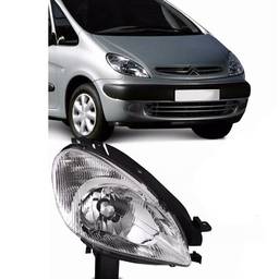 Farol Direito Xsara Picasso 2001 2002 a 2007 Lente Raiada