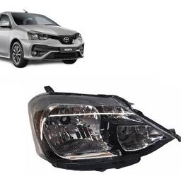 Farol Direito Etios 2013 a 2021 Masc Negra