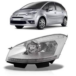 Farol Esquerdo C4 Picasso e Grand C4 09/14 Pisca Cristal
