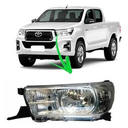Farol Esquerdo Hilux 2016 2017 a 2020 S/ Led