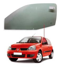 Vidro Porta Esquerda Clio 2P 2000 a 2016