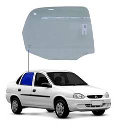 VIDRO PORTA TRASEIRA DIREITA CORSA / CLASSIC 1996 A 2016