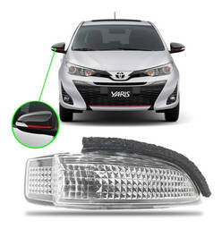 Pisca Seta Retrovisor Direito Toyota Yaris 2019/ Detalhe 