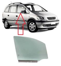 VIDRO PORTA DIANTEIRA DIREITA ZAFIRA 2002 A 2012