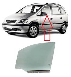VIDRO PORTA DIANTEIRA ESQUERDA ZAFIRA 2002 A 2012