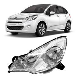 Farol Esquerdo C3 2013 2014 a 2020 DS3 2012 a 2017