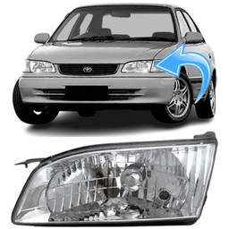 Farol Direito Corolla xei 2000 c/detalhe 