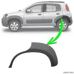 Moldura Paralama Traseiro Esquerdo Uno Way 2011 a 2020