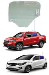 Vidro Porta Traseira Esquerda Mobi 2017/ Strada 2020/