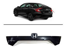 MOLDURA BRANCA TAMPA TRASEIRA CIVIC 2017 A 2021 SEM CAMERA