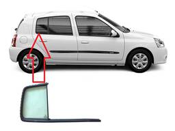 VIDRO PORTA TRASEIRA DIREITA (FIXO) CLIO 2000 A 2016