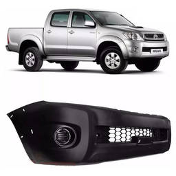 Parachoque Dianteiro Hilux 2009 a 2011 C/ Furo Moldura